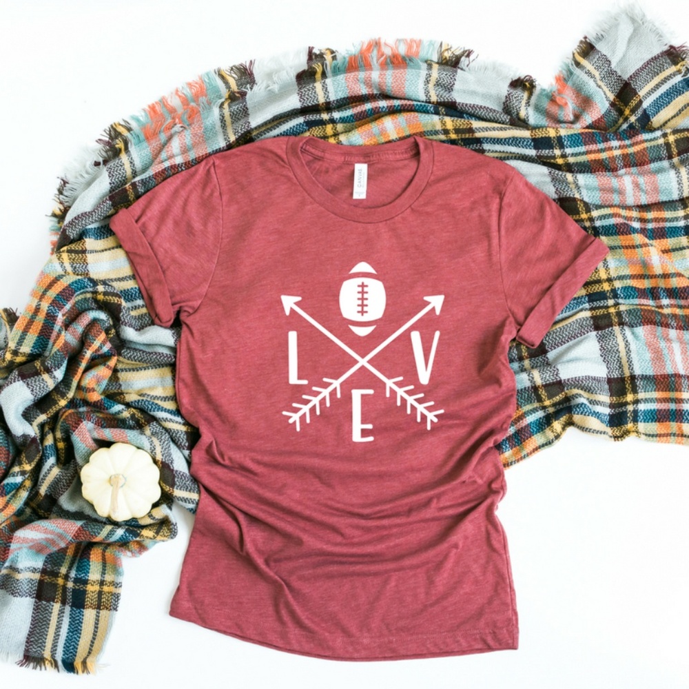 Fall-shirt with saying, Football t-shirt